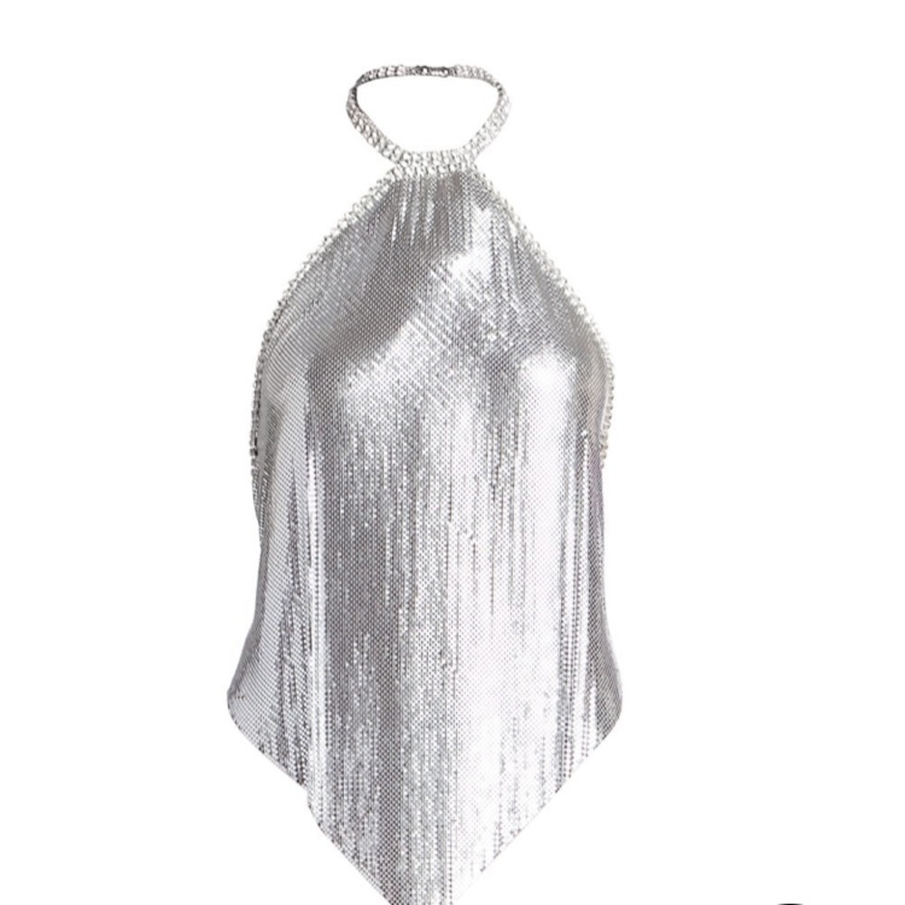 Crystal Halter Top